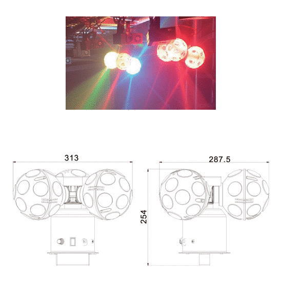LEDスリーボール / DK-LED-MACE/2
